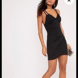 PLT Black wrap skirt bodycon